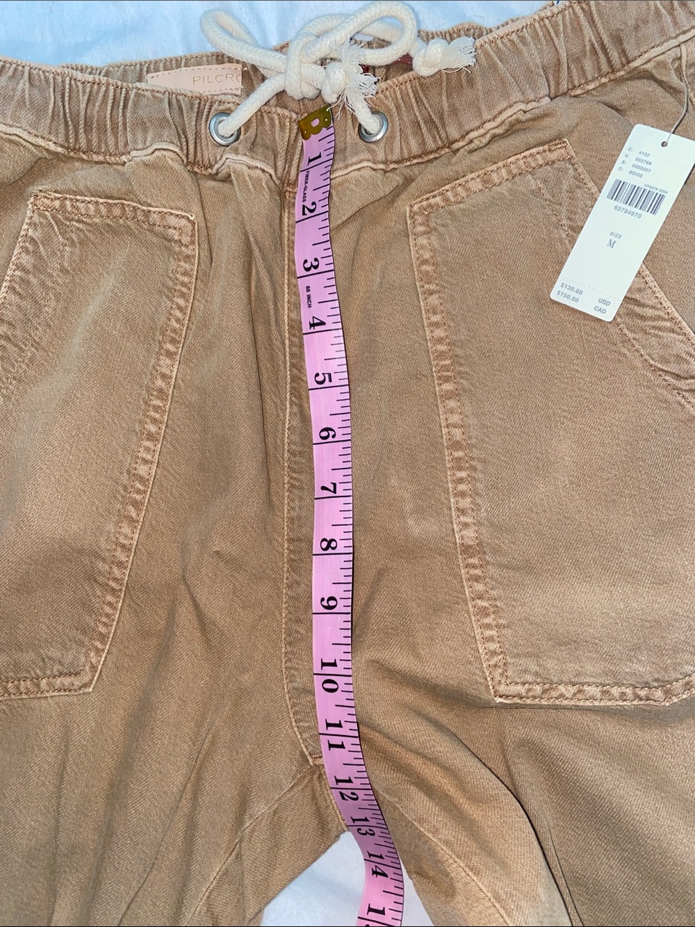 Anthropologie Pilcro Tie Waist Pant - Picture 5 of 6